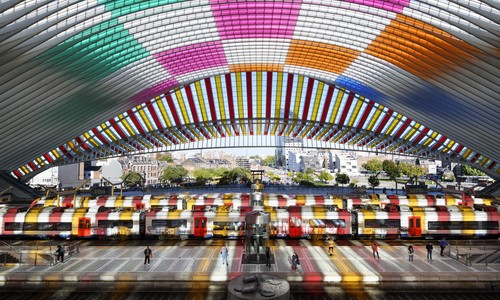 visite gare guillemins buren