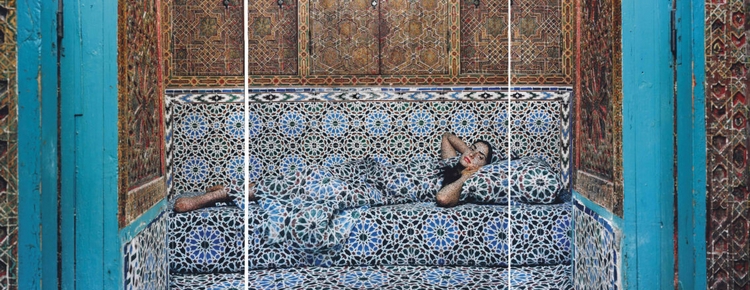 Lalla Essaydi, Harem #18 Triptysch, 2009